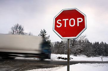 Image showing Stop sign