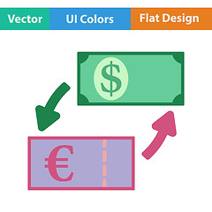 Image showing Icon of currency exchange