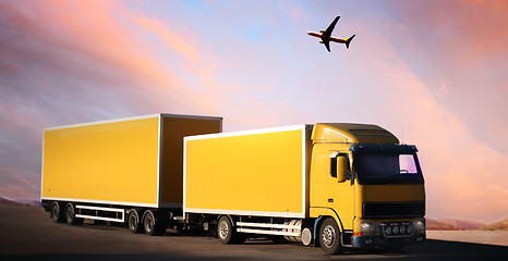 Image showing truck on country-road