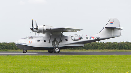 Image showing LEEUWARDEN, NETHERLANDS - JUNE 10: Consolidated PBY Catalina in 