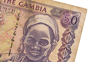 Image showing 50 Gambian dalasi bank note