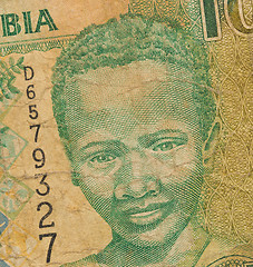 Image showing 10 Gambian dalasi bank note