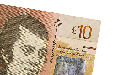 Image showing Scottish Banknote, 10 pounds