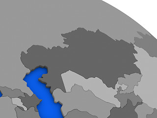 Image showing Kazakhstan on political Earth model