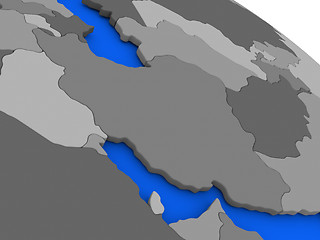 Image showing Iran on political Earth model