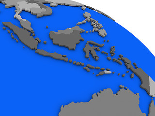 Image showing Indonesia on political Earth model