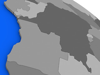 Image showing Democratic Republic of Congo on political Earth model