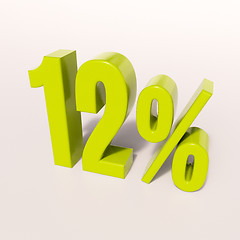 Image showing Percentage sign, 12 percent