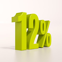 Image showing Percentage sign, 12 percent