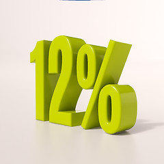 Image showing Percentage sign, 12 percent