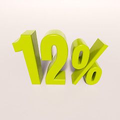 Image showing Percentage sign, 12 percent
