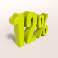 Image showing Percentage sign, 12 percent