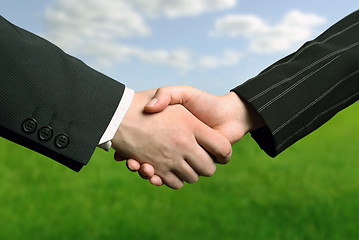 Image showing business hand shake