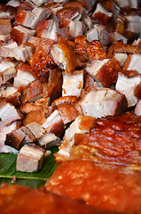 Image showing Roasted Pork in Market