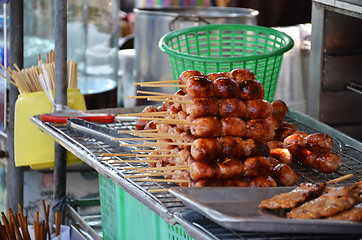 Image showing Sausages in Thailand, 