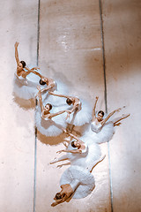 Image showing The seven ballerinas on floor