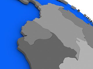 Image showing Ecuador on political Earth model