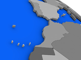 Image showing Morocco on political Earth model