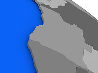 Image showing Angola on political Earth model