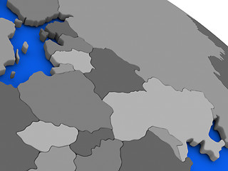 Image showing East Europe on political Earth model