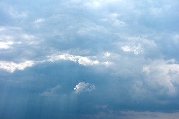 Image showing rainy sky backgound