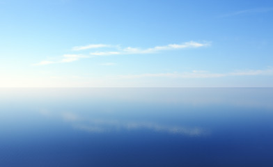 Image showing Blue Water And Sky