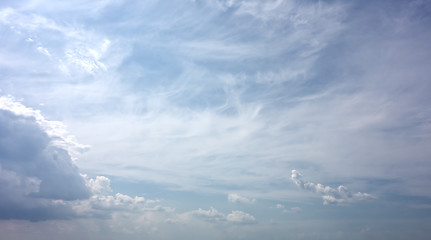 Image showing rainy blue sky