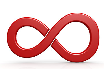 Image showing Red infinity symbol