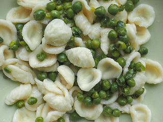 Image showing Orecchiette pasta with chickpeas