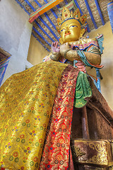 Image showing large statue of Maitreya Buddha