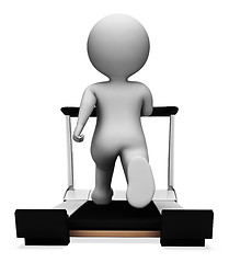 Image showing Exercise Gym Indicates Get Fit And Exercises 3d Rendering