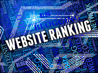 Image showing Website Ranking Shows Marketing Optimization And Online