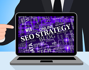 Image showing Seo Strategy Means Search Engine And Computing