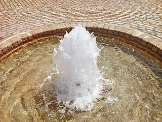 Image showing Little fountain on a city square