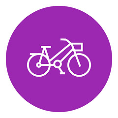 Image showing Bicycle line icon.