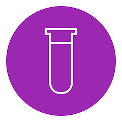 Image showing Test tube line icon.