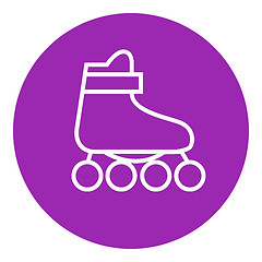 Image showing Roller skate line icon.