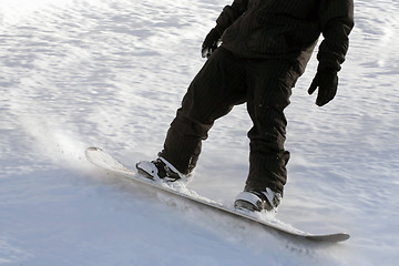 Image showing man snowboarding