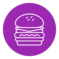 Image showing Double burger line icon.