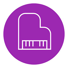 Image showing Piano line icon.