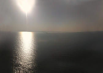 Image showing sunset over the Black sea near Crimea