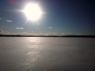 Image showing winter Scandinavian lake