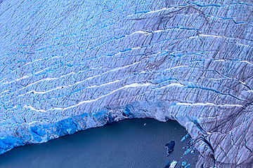 Image showing Arctic glacier. Ice and cold. area Novaya Zemlya