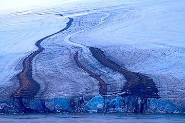 Image showing Arctic glacier. Ice and cold. area Novaya Zemlya