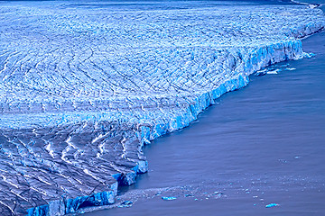 Image showing Arctic glacier. Ice and cold. area Novaya Zemlya