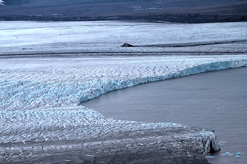 Image showing Arctic glacier. Ice and cold. area Novaya Zemlya