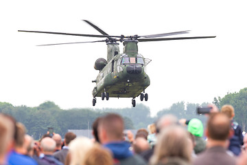 Image showing LEEUWARDEN, NETHERLANDS - JUNI 11 2016: Chinook CH-47 military h