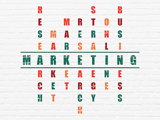 Image showing Marketing concept: Marketing in Crossword Puzzle