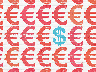 Image showing Money concept: dollar icon on wall background