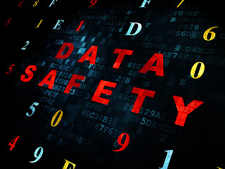 Image showing Information concept: Data Safety on Digital background